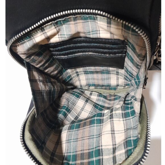 Leather Black Wild West Sling Crossbody Bag - Picture 7 of 10